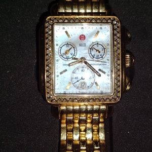 Michele Deco diamond bracelet watch